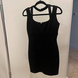 Guess Double Strap Bodycon Dress/Lined/Size 6/Black/Mini